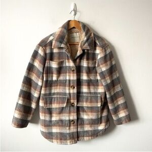 American eagle Plaid shacket coat
